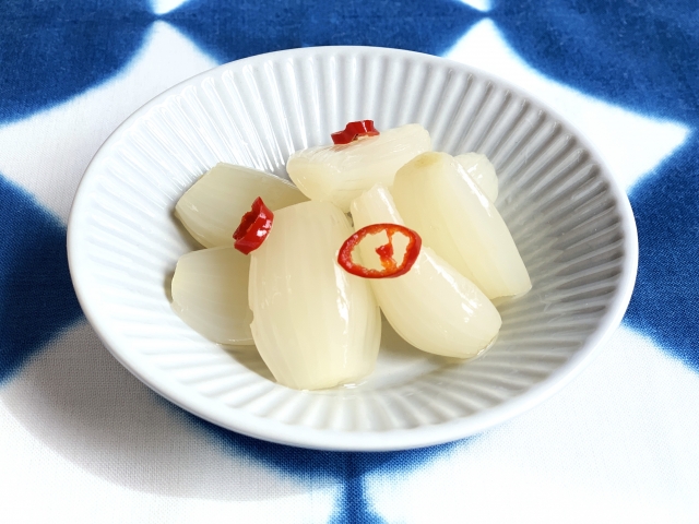 らっきょのゆず胡椒蜂蜜漬け